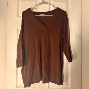¾ Sleeve Tunic Sweater